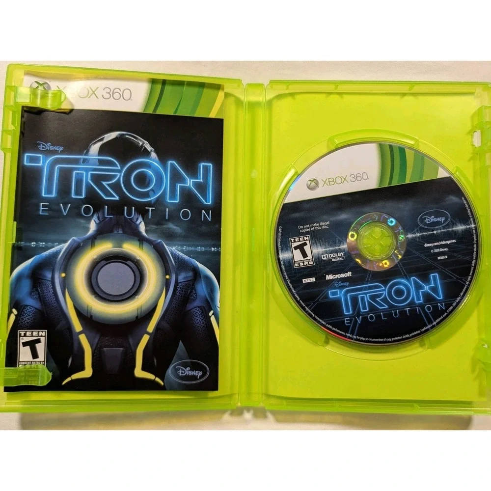 Tron Evolution (Microsoft Xbox 360, 2010) Authentic, Complete, Tested/works